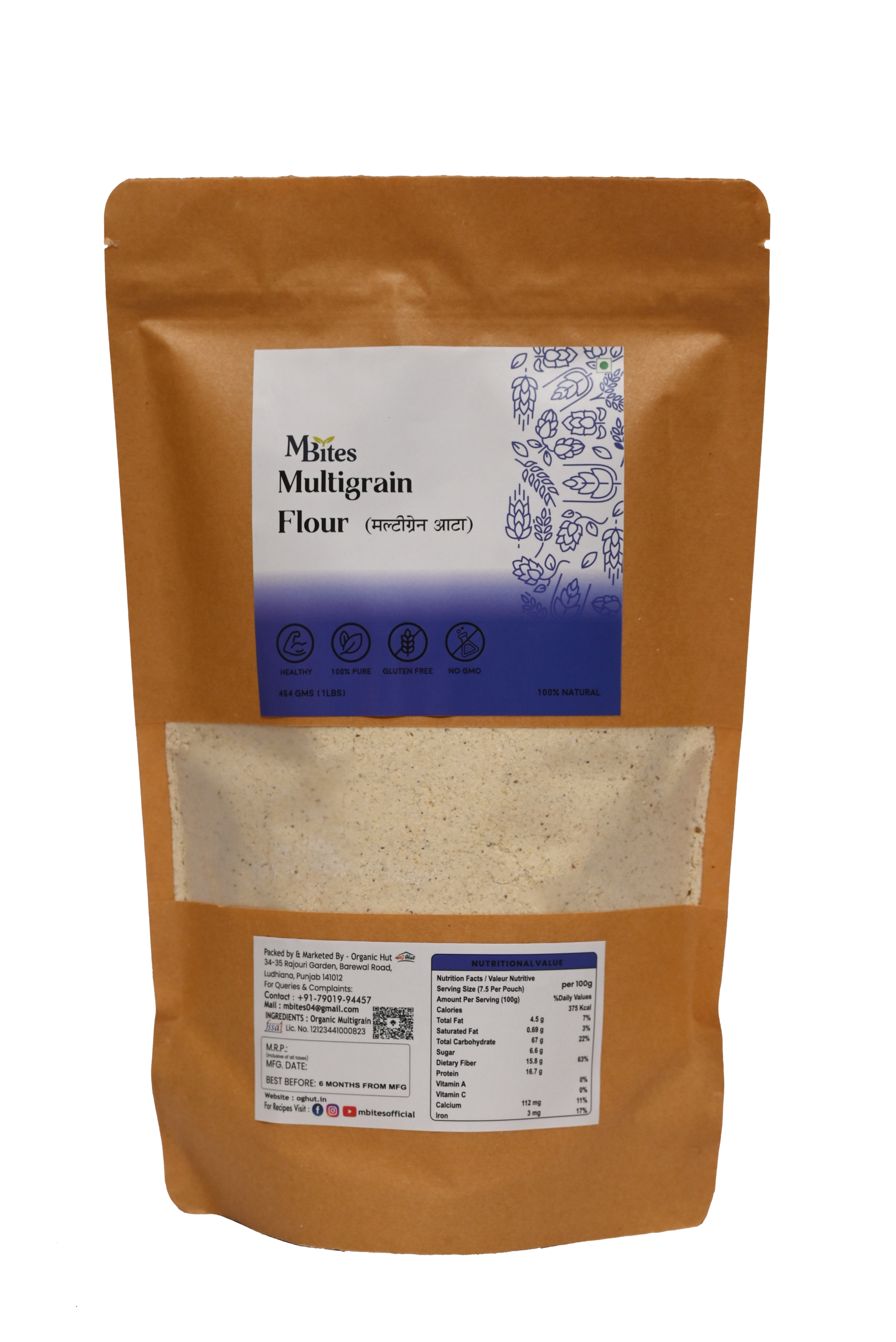 M Bites Multigrain Flour |Weight- 1Lbs